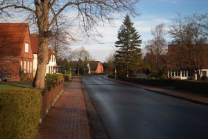 Durchfahrtsstrae von Burhave